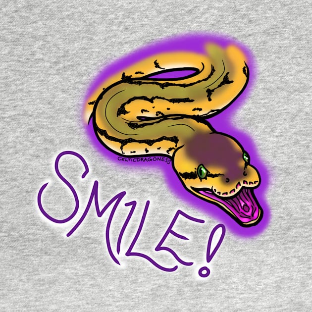 Smiling Lemonblast Ball Python 2 by CelticDragoness